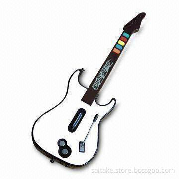 Wireless Guitar Controller for PS2/PS3/PC/Wii/XBOX360, with 10 Built-in Songs